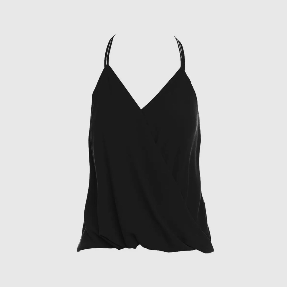 NWT Multi Spaghetti Surplice Front Top
